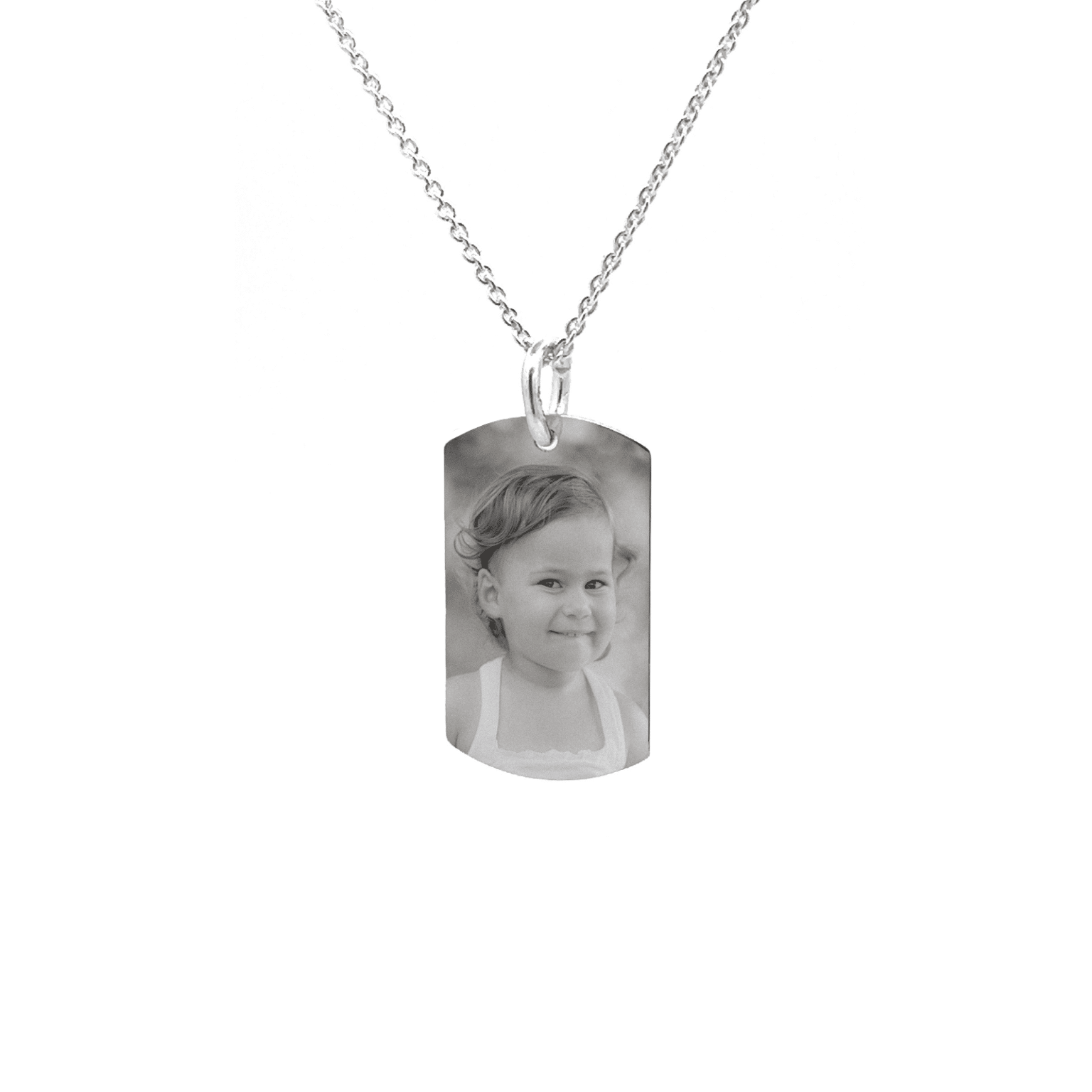 Sterling Silver Tag Pendant & Formed